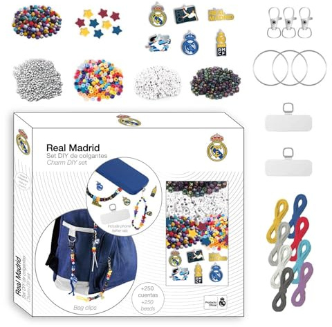 CERDÁ LIFE'S LITTLE MOMENTS Schönheitsset Diy Bag Clip Real Madrid