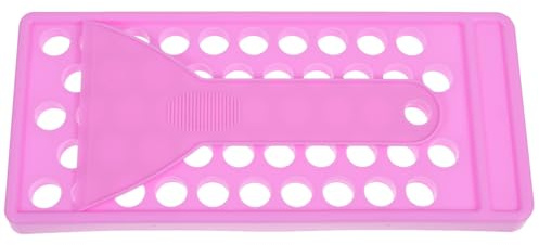 IMUSINICE Purple Lip Balm Container and Spatula Lip Balm Tube Filling Tray Made of Sturdy Pp Material with Spill-proof Design and Fine Workmanship for DIY Use