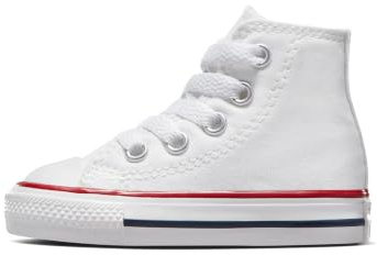 Converse Kids' Chuck Taylor All Star High Top, Optical White, 9 Toddler
