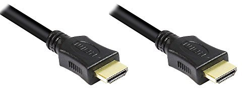 Good Connections 4514-015 HDMI Kabel mit Ethernet 24K vergoldete Stecker und Kupferkontakte, 1,5m Schwarz