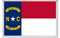 North Carolina - USA State Flag - United States of America - Jumbo Fridge Magnet