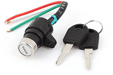 Sourcingmap 3 Wires Scooter Go Kart ATV Electric Bikes Ignition Switch Lock | Keys