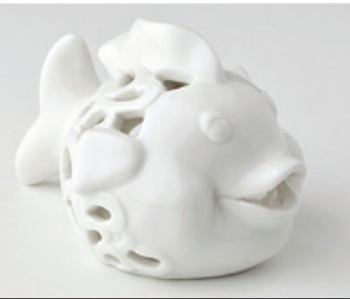 Portatealite Pesce Porcellana Traf.14cm Hervit Creation