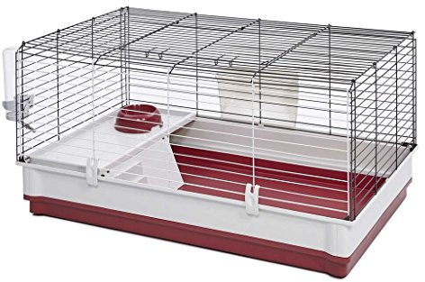 MidWest Homes for Pets 158 Wabbitat Deluxe Cage à Lapin Marron/Blanc 99,5 x 60 x 50 cm