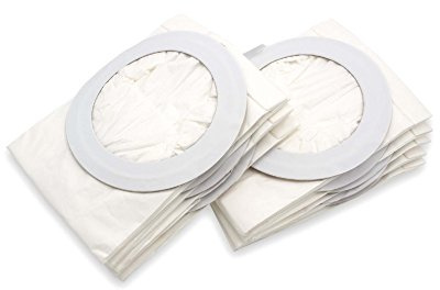 vhbw 10x Staubsaugerbeutel kompatibel mit Nilfisk GD 5 Batterie | 5 Hepa, 5 back, 5, 5 Fly Staubsauger - Papier Weiß