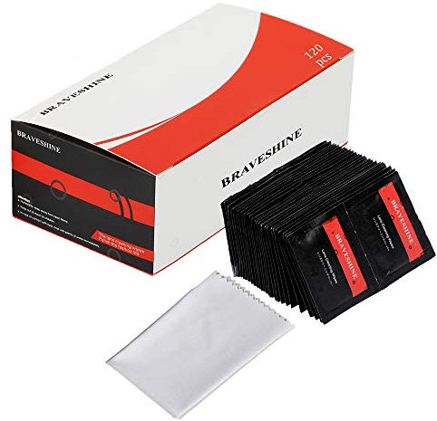 120 Pack Screen Wipes Laptop Cleaning Kit, Individually Wrapped Lens Wipes, Multi-Purpose Screen Cleaner Cleaning Kit for Touchscreen iPad iPhone Laptop TV Computer with Microfibre Cloth