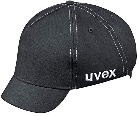Uvex U-Cap Sport Mesh Bump Cap - Short Peak - Black - 60-63 cm 60-63 cm