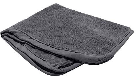 Furhaven Ersatzbezug für Hundebett, Frottee und Wildleder, Größe XXL, Grau