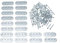 brackit Heavy Duty Steel Flat Straight Fixing Plates with 120x Screws - Ideal for Use as Supports or for Repair Fixing Mending Joining Furniture (Pack of 20)