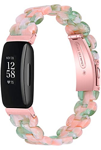 TopTen Armband Kompatibel mit Fitbit Inspire/Inspire HR/Inspire 2 Armband, Harz Verstellbares Handgelenk Armband, Ersatz Zubehör Armband, For Inspire/Inspire HR, Silikon,