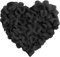 Happium Lot de 1000 pétales de rose artificiels en soie - Décorations romantiques - Émulation - Pétales de rose pour décoration de mariage, Saint-Valentin, confession - Décoration de fête - Noir