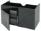 Mendler Waschbeckenunterschrank HWC-D16, Waschtischunterschrank Waschtisch Unterschrank Badmöbel, FSC® Hochglanz 90cm - schwarz
