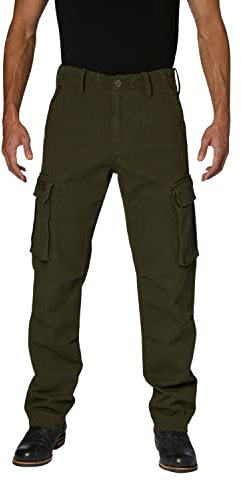 Rokker Cargo Motorrad Textilhose, oliv, 32