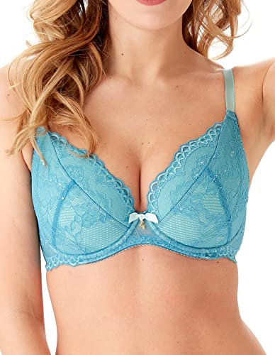Gossard Superboost Lace Bra Plunge Women's Bra Ocean Blue 32G