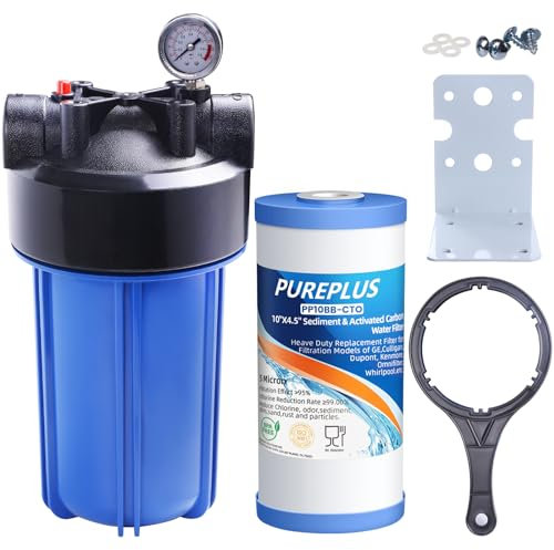 PUREPLUS 1-stufiger Wasserfilter für das ganze Haus, für Leitungswasser