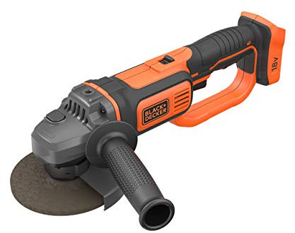 BLACK+DECKER BCG720N-XJ - Amoladora angular de 18V Litio, incluye disco de 125mm, No incluye batería/cargador+STANLEY STA32055-QZ - Disco para desbaste en metal ø 125 mm