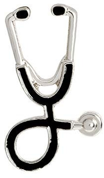 Stethoskop Brosche Pins Retro Vintage Geschenke Silber