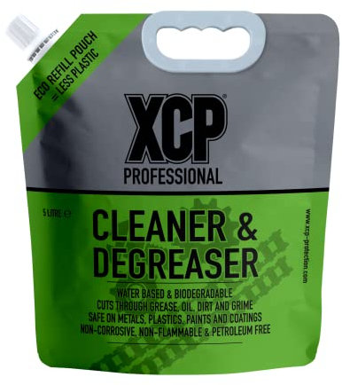 Xcp Cleaner & Degreaser - Desengrasante y limpiador ecológico multiusos para grasa difícil, aceite y suciedad (Repuesto 5 litros)