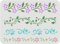 FINGERINSPIRE Flower Border Stencil 4 Style 29.7x21cm Wiederverwendbare Blumenschablone Rankenmuster Schablone Efeu Dekorationsvorlage zum Malen auf Wand, Möbel, Stoff, Holz und Papier