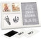 Baby Handabdruck und Fußabdruck Set mit Filz Letterboard, Clean Touch Stempelkissen - Bilderrahmen Baby fur Fußabdruck Baby, Handabdruck Baby für Neugeborene, Baby Dusche Abdruckset (Alpine White)