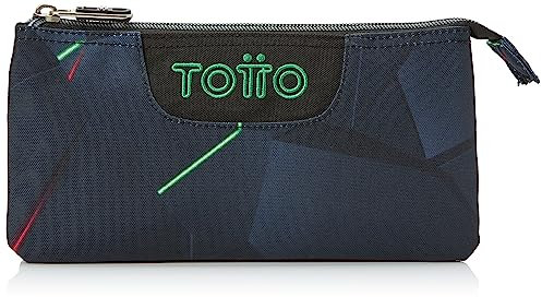 TOTTO Estuche Escolar Tres Compartimentos Fractal - Tablero TAMAÑO ESTÁNDAR