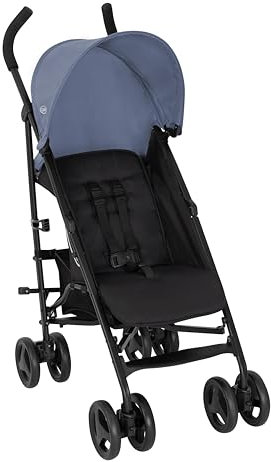 Graco EZLite, passeggino leggero e facile da usare, pesa solo 6,6 kg ed è perfetto per le famiglie in movimento., adatto dalla nascita fino a circa 3 anni (0-15 kg), Stormy