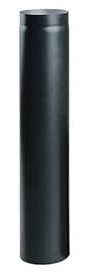 Schwarz DN 150 mm Rohr 250 mm | Ofenrohr Rauchrohr Kaminrohr Stahlrohr Rosette Wandfutter Bogen T-Stück