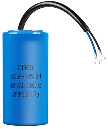 ANGEEK Condensatore AC 450V 150uf per Frigorifero, Motore e Pompa