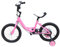 KEESUNG 16 Zoll Kinderfahrrad, 16 Zoll Mädchen Kinderfahrrad Fahrrad Kinder Lauflernrad mit Abnehmbare Stützräder und Anti-Rutsch Griff, für Jungen Mädchen Ab 5-8 Jahre, Rosa