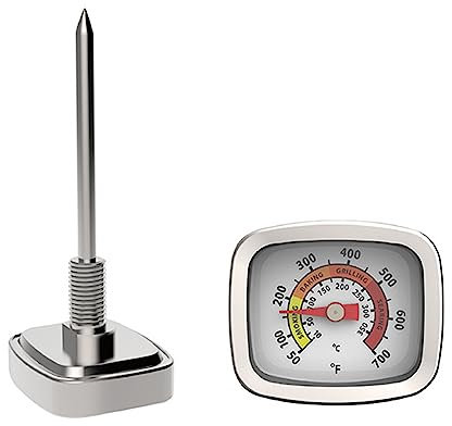 Puco BBQ Thermometer Outdoor Barbecue Smoker Grill Edelstahl Barbecue Thermometer BBQ Temperaturmessgeräte für Charbroil Grill Thermometer