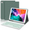 WINCHKING Teclado para iPad 9 Generación, Funda con Teclado para iPad 9 10.2, Carcasa Bluetooth Magnética Retroiluminada Keyboard para iPad 9/8/7 Generación 10.2 / Air 3, Verde Oscuro