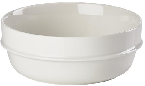 Zone Denmark Eau Poke-/Ramenskål – Bowl für Poke & Ramen Gerichte – Stapelbare Schale – Minimalistisches Design – Spülmaschinengeeignet – 0,6 L, Ø 16 cm – Offwhite