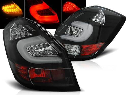 Tuning-Tec LED LightBar Rückleuchten in schwarz für Skoda Fabia 2 II 2007-06.2014 Limo Kombi