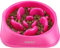 YINEYA Gamelles pour chien de grande race, gamelles pour chien de grande race, gamelles de nourriture lente pour chien, gamelle pour chien qui ralentit l'alimentation (rose rouge)