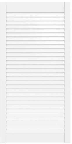 Tidyard Lamellentüren Schranktür Lamellen-Design für Kleiderschrank Küchenschränken und Badezimmerschränken Weiß 99,3x49,4 cm Massivholz Kiefer