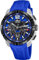 Lotus Reloj Hombre 18944/4 Vortex Caja de Acero Inoxidable 316l Plateado Correa de Caucho Azul