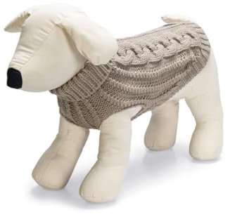 Designed by Lotte - Hundepullover - Beige - Größe XXL - 40 cm
