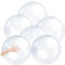 6 pièces ballon transparent gonflable ballons de plage transparents ballons de plage blancs ballon de plage gonflable 16 pouces ballon de plage en PVC ballon d'eau brillant ballon de fête de plage de