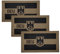 3 Stücke DEU Deutsche IR Infrarot Reflektierende Klett Patches Militär Für Rucksack Hut Jacke Militär Baseballkappe Uniform Kleidung Taktische Weste Hundegeschirr (Braun)