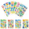 MultiValue Planer Aufkleber, 12 Blatt farbige ästhetische Aufkleber Kreative Plan Icons Journal Aufkleber mit Monat Urlaub Essential Planner Zubehör für Planer Kalender (12)