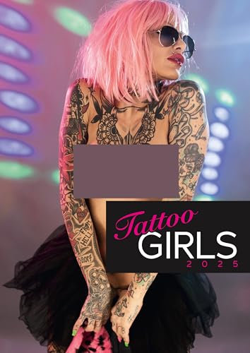 ORION Tattoo-Frauen 2026 - erotischer A3-Wandkalender für Männer, Erotik-Motive mit heißen tätowierten Damen, auf 12 Kalender-Seiten