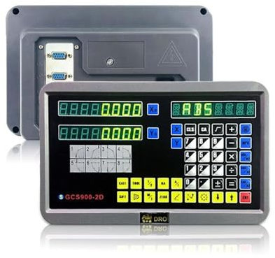 Digital Readout 2 Axis 3 Axis DRO Display Linear Scale 100~1000mm Precision 5µm for Bridgeport/Knee Milling Lathe EDM Mill Machine (2 AXIS DRO)