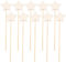 FSSTUD Lot de 10 baguettes en bois brut en forme d'étoile pour filles