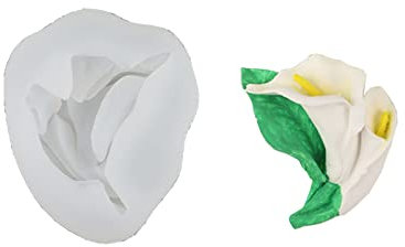 Valentinstag Lilie – Silikonform Fondant Schokoladenform Ton Harz Modell Kuchendekorationswerkzeug Backzubehör