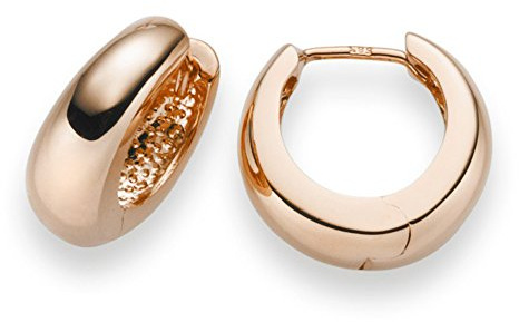 Creole Creolen 13,5x5,5mm 585 Gold Rotgold Ohrringe Ohrschmuck rund Goldohrringe