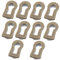 10Pcs Antique Keyhole Cover Insert Decorative Keyhole Protector for Furniture Vintage Style Metal Plate Ideal for Cabinets and Doors