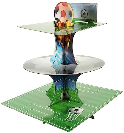 TOYANDONA Cake Decorations Football Themed Cake Stand Multi-function Cupcake Holder