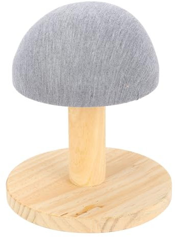 Wooden Mini Ironing Board Stool, Round Base Pressing Pad for Bras, Shirts, Collars, Cuffs, Hats, Table Top