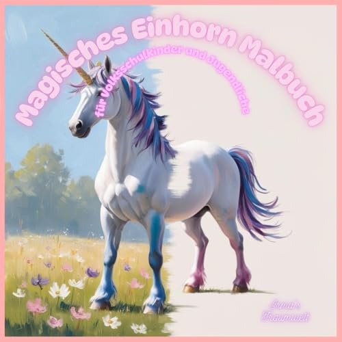 Magisches Einhorn Malbuch: für Volksschulkinder und Jugendliche