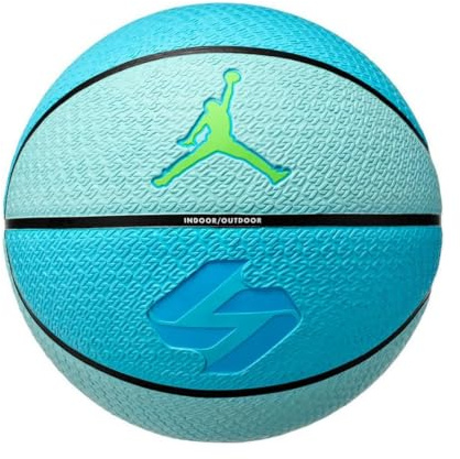 Nike Jordan Playground Basketball 8P Luka Doncic – Outdoor Street Basketball – Robuster Trainings Basketball – Deflated geliefert, Copa/Black/Laser Blue/Electric Green, 7